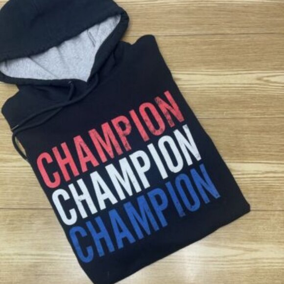 Champion Hoodie Spellout Logo Fleece - Picture 1 of 13